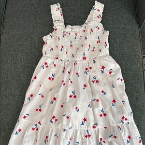 Janie and Jack White and Red Smocked Sundress